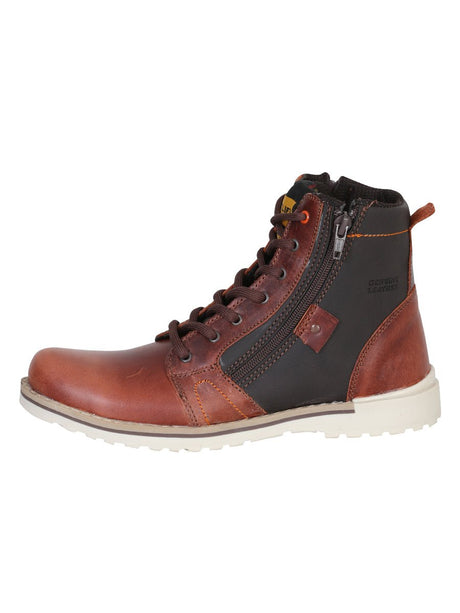 Women's Lace - Up and Zipper Soft Toe Work Ankle Boots 'Procliff Protection' 35209 - BELLEZA'S - Women's Lace - Up and Zipper Soft Toe Work Ankle Boots 'Procliff Protection' 35209 - Women's Ankle Boots - 03520901