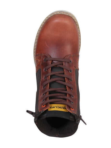 Women's Lace - Up and Zipper Soft Toe Work Ankle Boots 'Procliff Protection' 35209 - BELLEZA'S - Women's Lace - Up and Zipper Soft Toe Work Ankle Boots 'Procliff Protection' 35209 - Women's Ankle Boots - 03520901