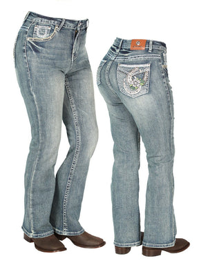 Womens Medium - Blue Centenario Jeans 44957 - BELLEZA'S - Womens Medium - Blue Centenario Jeans 44957 - DAMA - 04495701