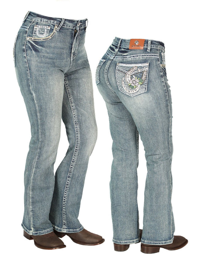 Womens Medium - Blue Centenario Jeans 44957 - BELLEZA'S - Womens Medium - Blue Centenario Jeans 44957 - DAMA - 04495701