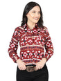 Women's Red Print Long Sleeve Snap Western Shirt 'El Señor de los Cielos' 44422 - BELLEZA'S - Women's Red Print Long Sleeve Snap Western Shirt 'El Señor de los Cielos' 44422 - Women's Shirt - 04442201
