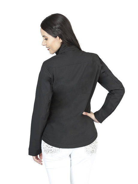 Womens Zipper Jacket Black 127081 - BELLEZA'S - Womens Zipper Jacket Black 127081 - DAMA - 12708101