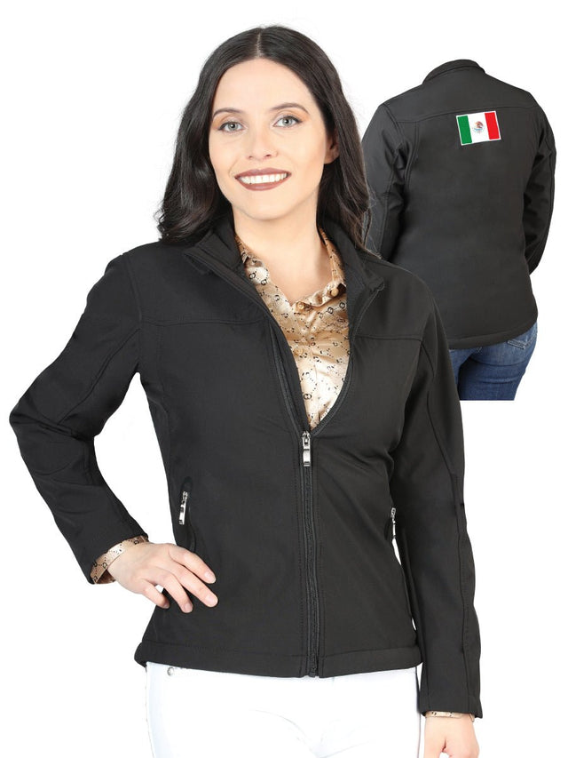 Womens Zipper Jacket Black 170075 - BELLEZA'S - Womens Zipper Jacket Black 170075 - DAMA - 17007501