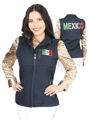 Womens Zipper Vest Navy Blue 44134 - BELLEZA'S - Womens Zipper Vest Navy Blue 44134 - DAMA - 04413401