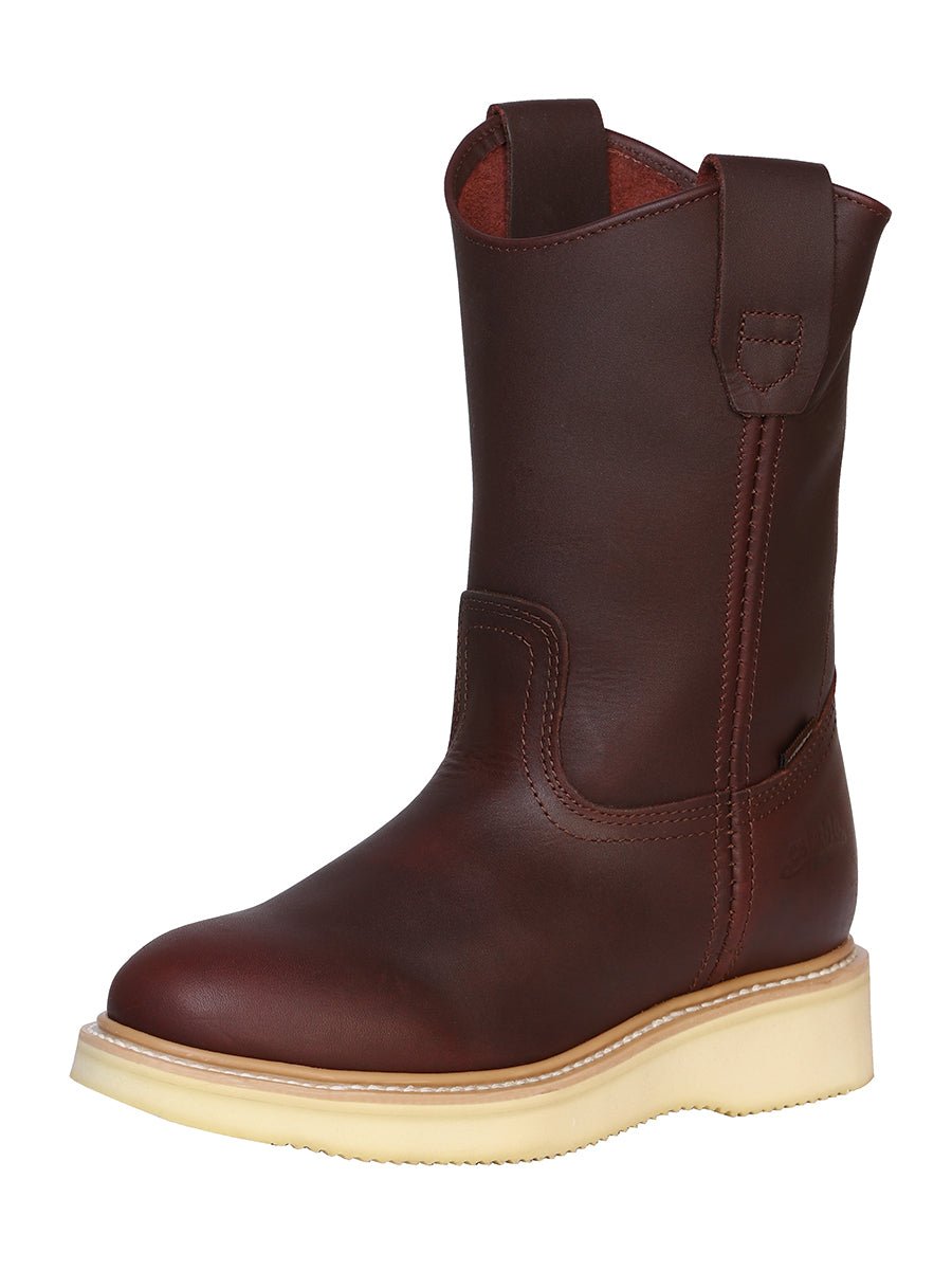 Women's/Junior Genuine Leather Work Boots Without Helmet 'Establo' Shedron Color 91542 - BELLEZA'S - Women's/Junior Genuine Leather Work Boots Without Helmet 'Establo' Shedron Color 91542 - Women's Boots - 91542