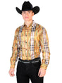 Yellow Casual Long Sleeve Shirt 43784 - BELLEZA'S - Yellow Casual Long Sleeve Shirt 43784 - CABALLERO - 04378401
