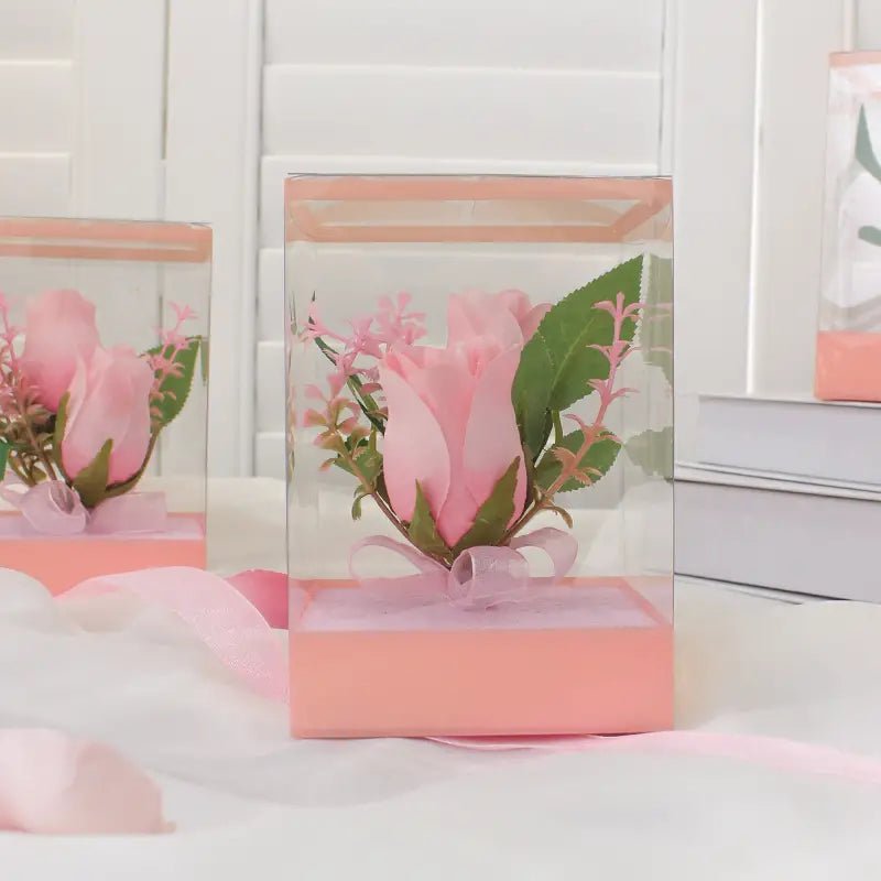 1pc Valentine's Day Gift, Artificial Rose Flower Suitable For Valentine's Day Wedding Party Desktop Window Decoration Flower Box - BELLEZA'S - Valentine's Day - 04016