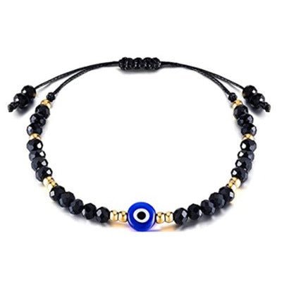 Blue Turkish Devil Eyelid Rope Glass Bracelet Fashion All-match Eye Bracelet NHGO468793 - BELLEZA'S - - NHGO2328236-8mm-bracelet