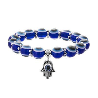 Blue Turkish Devil Eyelid Rope Glass Bracelet Fashion All-match Eye Bracelet NHGO468793 - BELLEZA'S - - NHGO2328237-10mm-bracelet