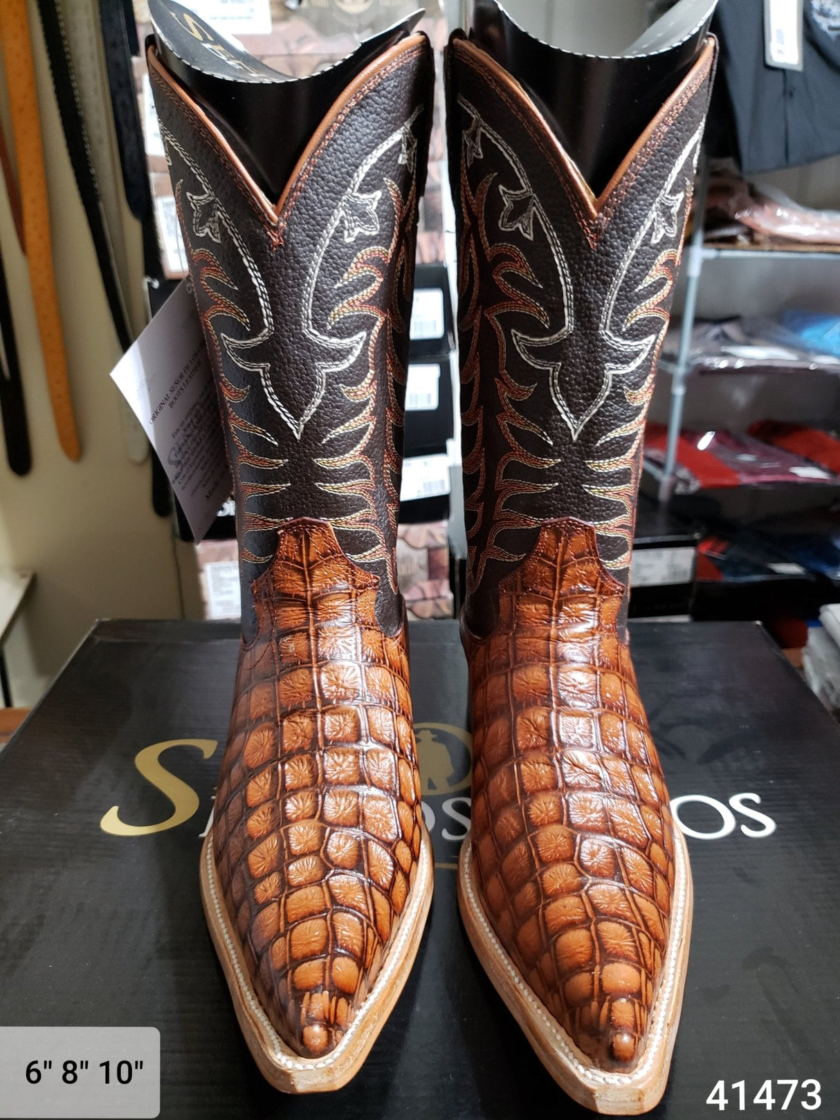 Bota Vaquera El Señor De Los Cielos COCO COGNAC-41473 - BELLEZA'S - - 41473