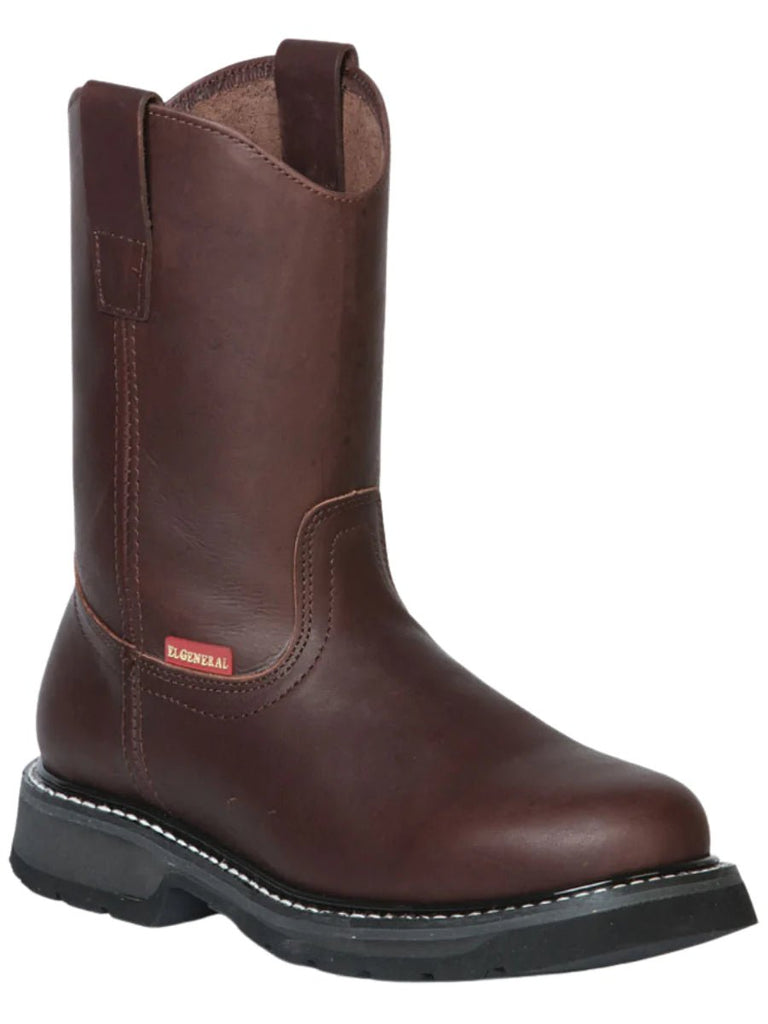 Botas De Trabajo Con Tubo Pull On Con Punta Suave Para Hombre
