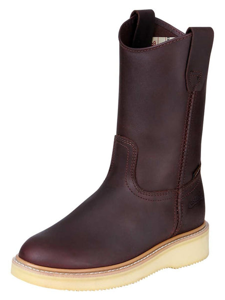 Botas de Trabajo S/C Piel Grasso Para Mujer/Joven 'Establo' *SHEDRON-91542* - BELLEZA'S - Botas De Trabajo - 91542