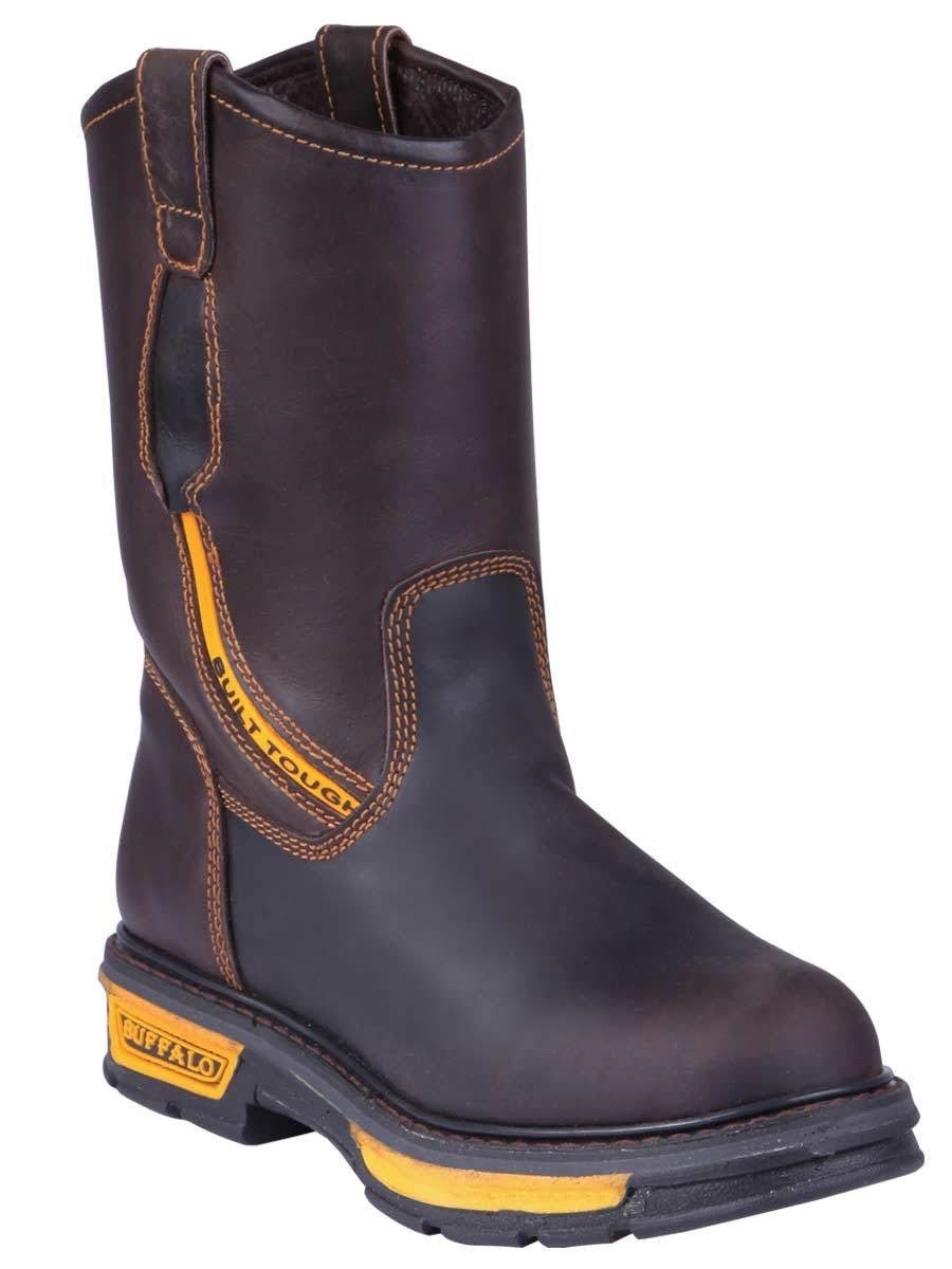 Botas de Trabajo sin Puntera de Acero Para Hombre 'Buffalo & Bull' *CAFE-123034* - BELLEZA'S - Botas De Trabajo - 123034