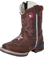 Botas Rodeo Clasicas de Piel Genuina para Bebe 'El General' - ID: 123026 CAFE - BELLEZA'S - - 123026