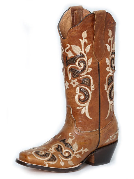 Botas Rodeo Clasicas de Piel Genuina para Mujer 'El General' * - ID: 41778 MIEL - BELLEZA'S - Botas Rodeo Clasicas de Piel Genuina para Mujer 'El General' * - ID: 41778 MIEL - BELLEZA'S - 41778