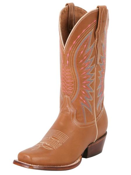 Botas Rodeo Clasicas de Piel Genuina para Mujer *MIEL-42028* - BELLEZA'S - Botas Para Damas - 42028