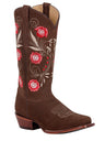 Botas Rodeo Clasicas de Piel Nobuck Para Mujer 'El General' *CAMEL-42984* - BELLEZA'S - - 42984