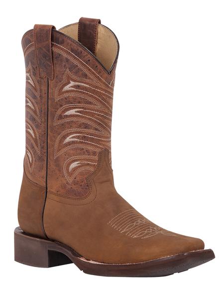 Botas Rodeo Clasicas Piel Crazy Para Hombre 'El General' *TAN-43001* - BELLEZA'S - Bota Para Hombre - 43001