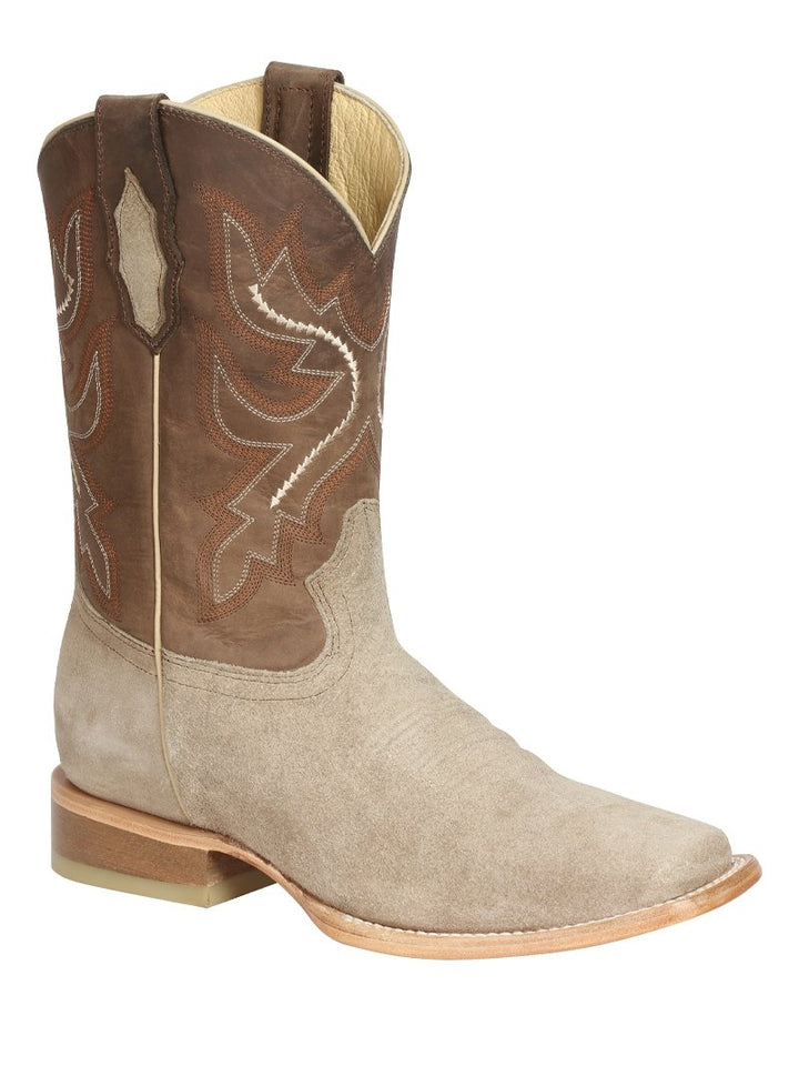 Botas Rodeo Clasicas Piel Gamuza para Hombre 'El General' *ARENA-51071* - BELLEZA'S - Botas Exoticas - 51071