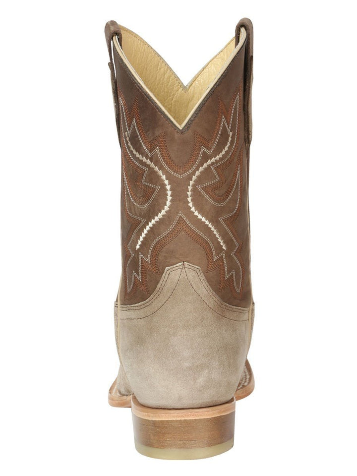 Botas Rodeo Clasicas Piel Gamuza para Hombre 'El General' *ARENA-51071* - BELLEZA'S - Botas Exoticas - 51071