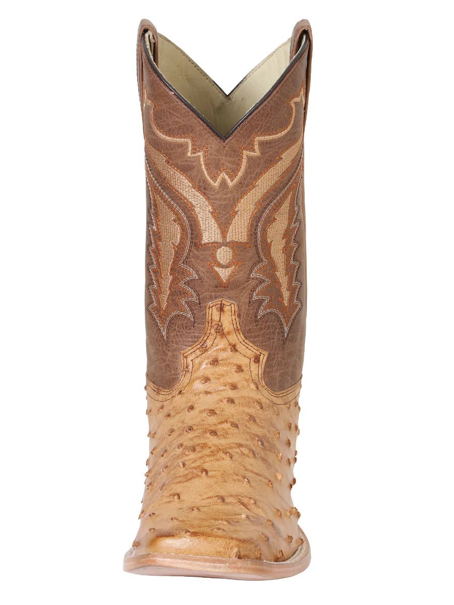 Botas Rodeo Exoticas Avestruz para Hombre '100 Años' *UMBER-42151* - BELLEZA'S - Botas Exoticas - 42151