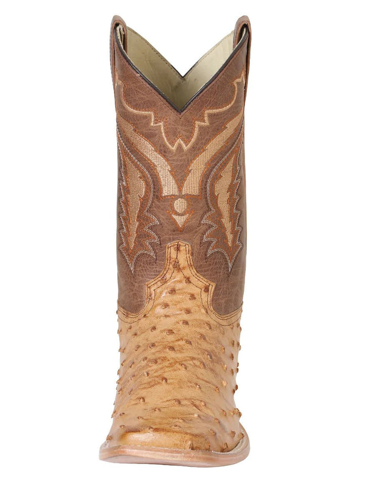 Botas Rodeo Exoticas Avestruz para Hombre '100 Años' *UMBER-42151* - BELLEZA'S - Botas Exoticas - 42151