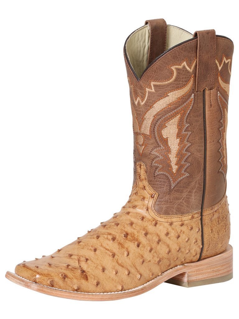 Botas Rodeo Exoticas Avestruz para Hombre '100 Años' *UMBER-42151* - BELLEZA'S - Botas Exoticas - 42151