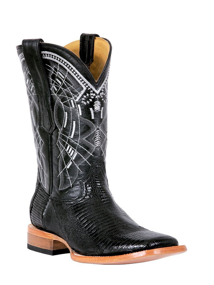 Botas Rodeo Exoticas Originales Lizard Para Hombre 'Centenario' *NEGR-124388* - BELLEZA'S - Bota Para Hombre - 124388