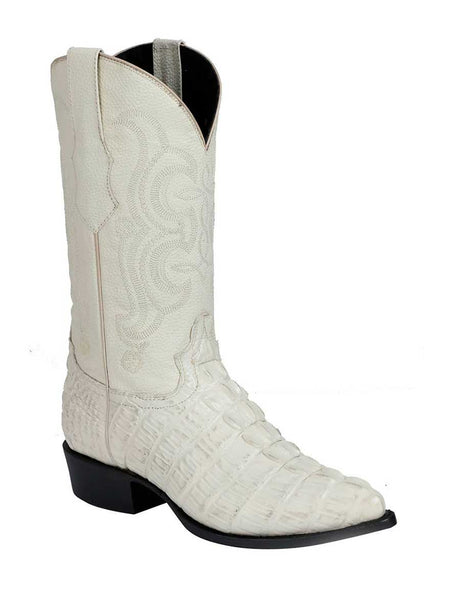 Botas Vaqueras Caiman Cola Imit 'El Senor De Los Cielos' *HUESO-40845* - BELLEZA'S - Botas Para Hombres - 40845