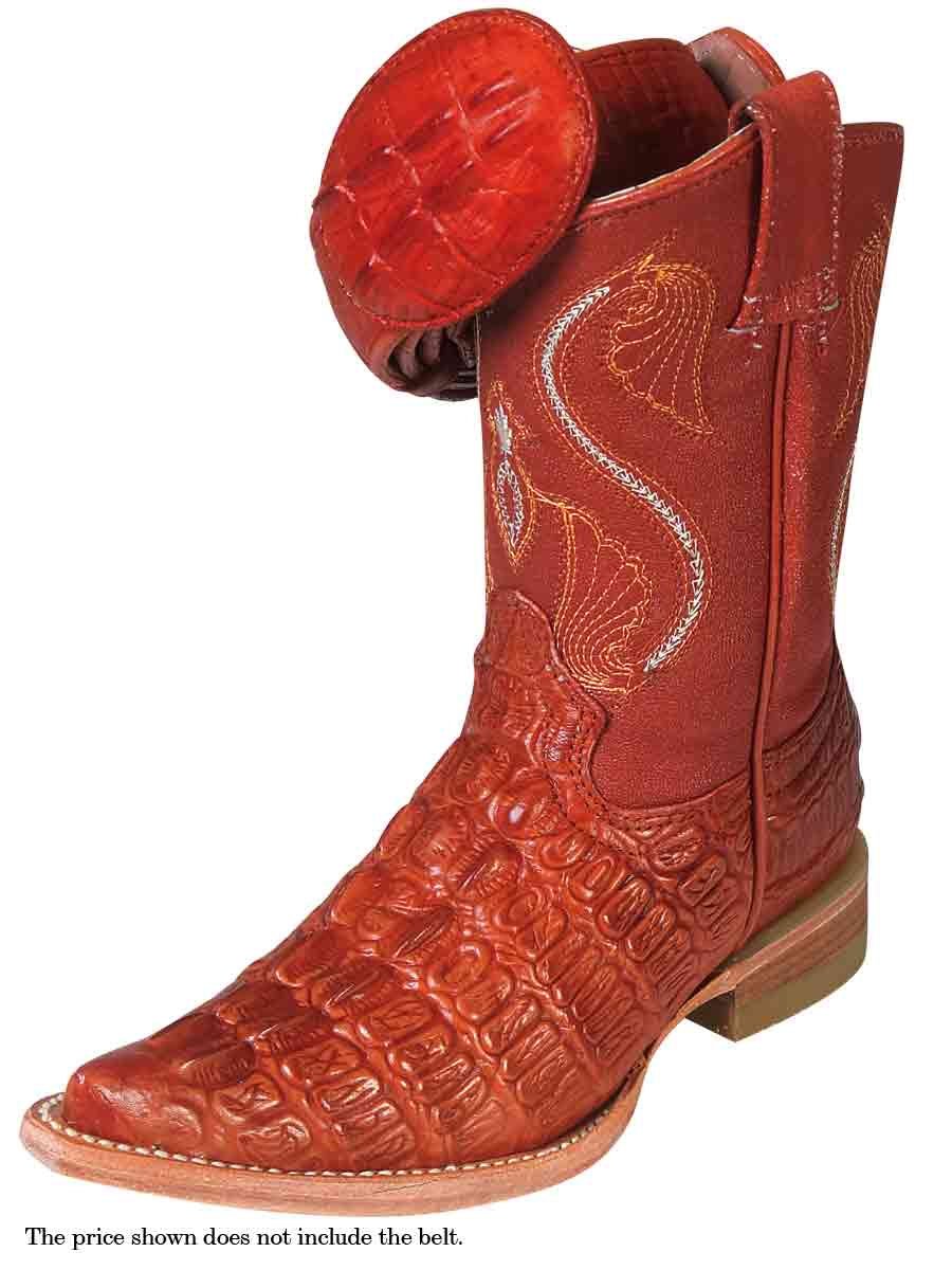 Botas Vaqueras Caiman Cola Imit para Niño 'Montenegro' *COGNAC-286* - BELLEZA'S - Bota Niño - 286