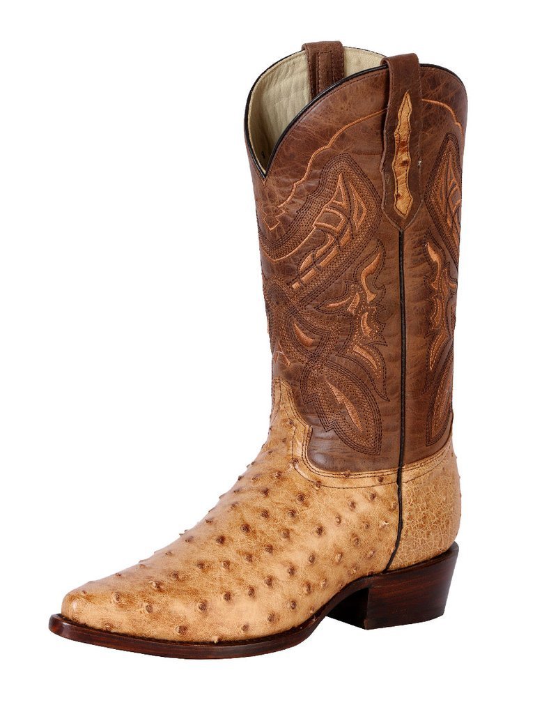 Botas Vaqueras Exoticas Avestruz para Hombre '100 Años' *UMBER-42766* - BELLEZA'S - Botas Exoticas - 42766