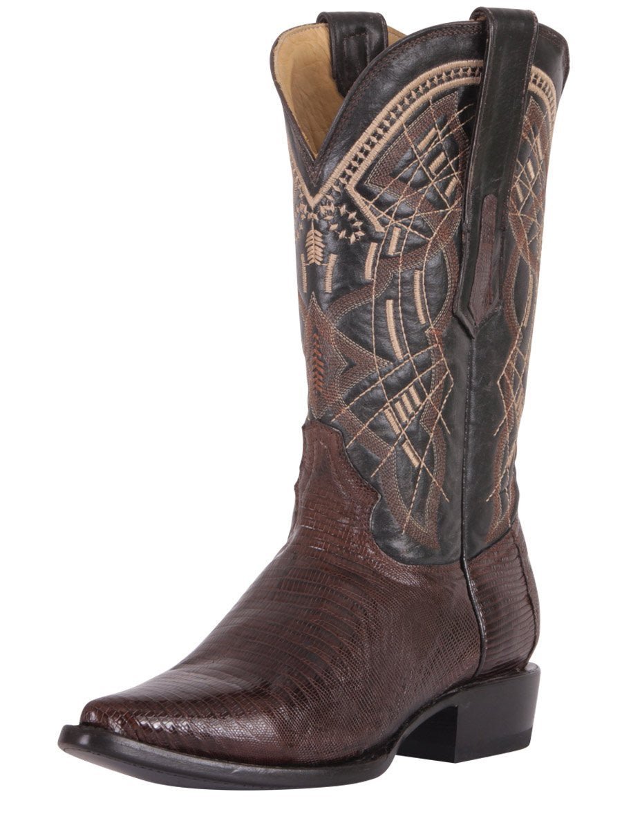 Botas Vaqueras Exoticas Originales de Lizard para Hombre 'Centenario' - ID: 124419 CAFE - BELLEZA'S - - 124419