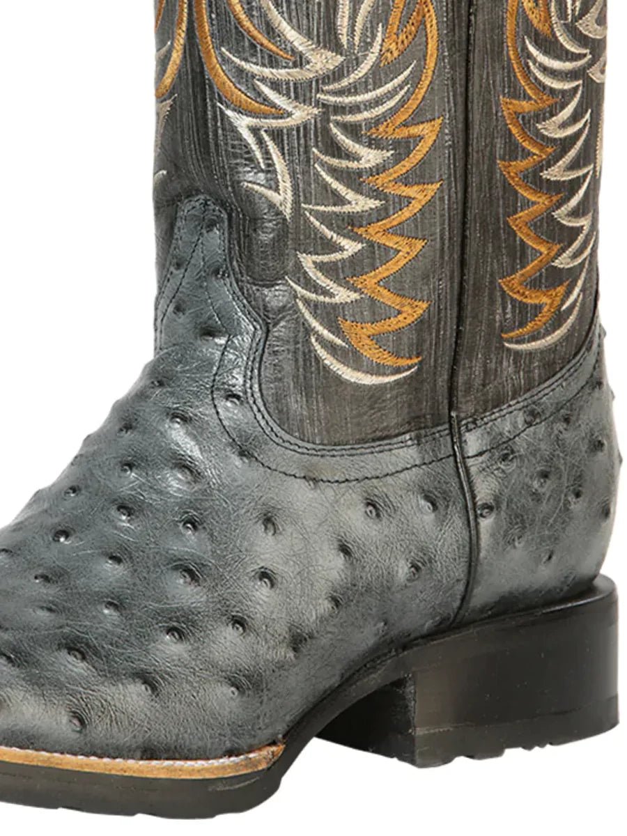 Botas Vaqueras Imit A-vestruz Grabado Para Hombre 'Jar Boot's' *AVAMIA-126482* - BELLEZA'S - Bota Para Hombre -