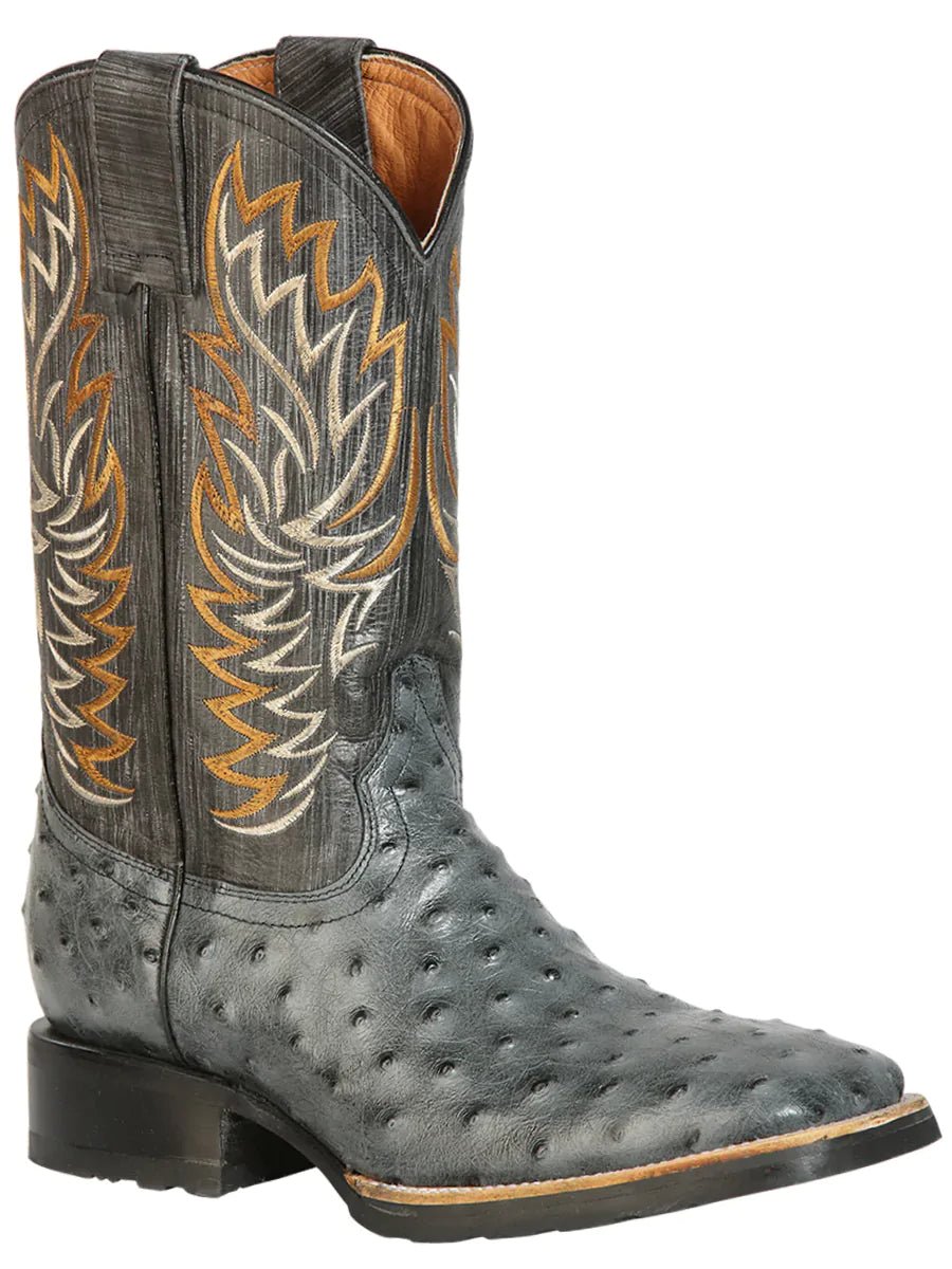 Botas Vaqueras Imit A-vestruz Grabado Para Hombre 'Jar Boot's' *AVAMIA-126482* - BELLEZA'S - Bota Para Hombre -