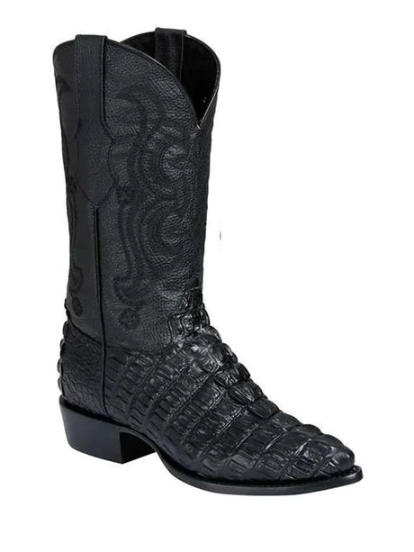 Botas Vaqueras Imitacion Caiman Cola 'El Señor de Los Cielos' *NEGRO-42842* - BELLEZA'S