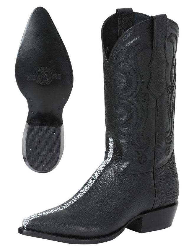 Botas Vaqueras Mantarraya Para Hombre 'El Senor De Los Cielos' *NEGRO-41528* - BELLEZA'S