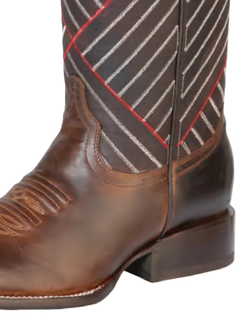 Botas Vaqueras Rodeo Clasicas Piel Genuina para Hombre 'Jar Boot's' *HONEY-126486* - BELLEZA'S