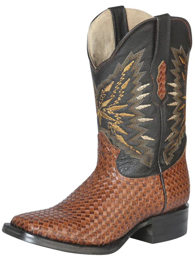 Botas Vaqueras Rodeo Clasicas Piel Tejido para Hombre 'El General' *SHEDRON-126238* - BELLEZA'S - Botas Vaqueras Rodeo Clasicas Piel Tejido para Hombre 'El General' *SHEDRON-126238* - Bota Para Hombre - 126238 6