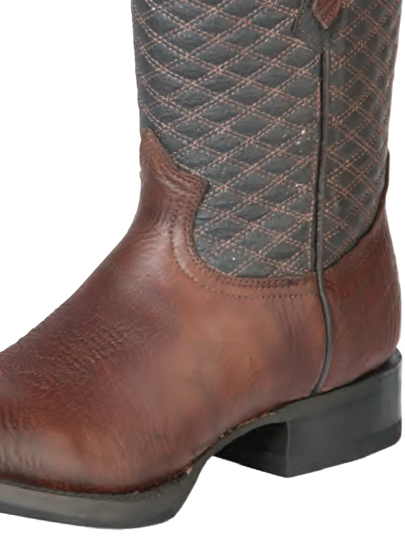 Botas Vaqueras Rodeo Piel Shoulder para Hombre 'Buffalo & Bull' *CHOCO-126239* - BELLEZA'S