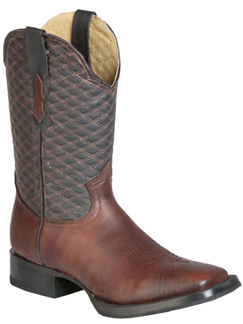 Botas Vaqueras Rodeo Piel Shoulder para Hombre 'Buffalo & Bull' *CHOCO-126239* - BELLEZA'S - Bota Para Hombre -