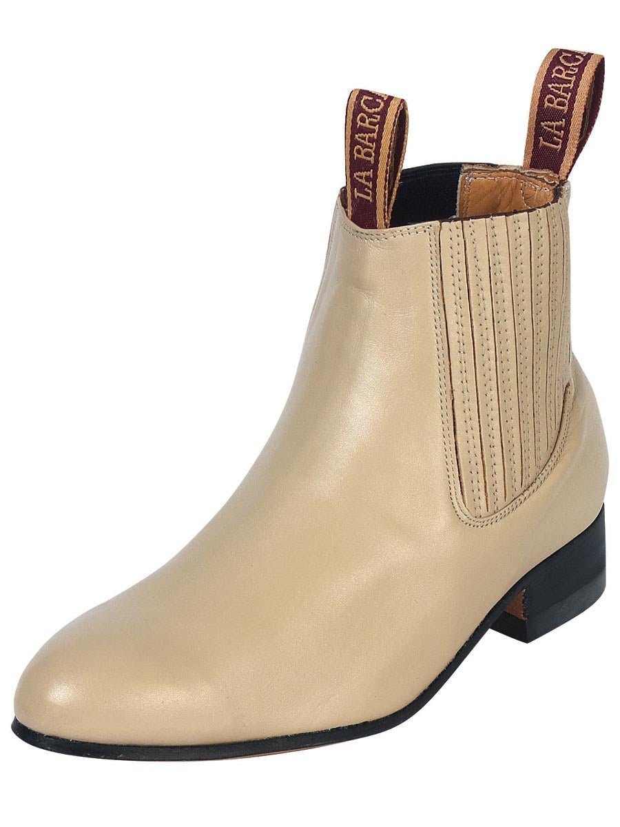 Botines Charros Clasicos Para Hombre 'La Barca' *HUESO-208* - BELLEZA'S - Botines Para Hombres - 208
