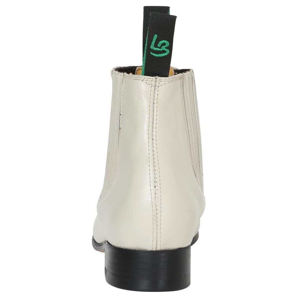 Botines Charros Clasicos Piel Genuina Para Hombre 'La Barca' *HUESO-223* - BELLEZA'S - Botines Para Hombres - 223