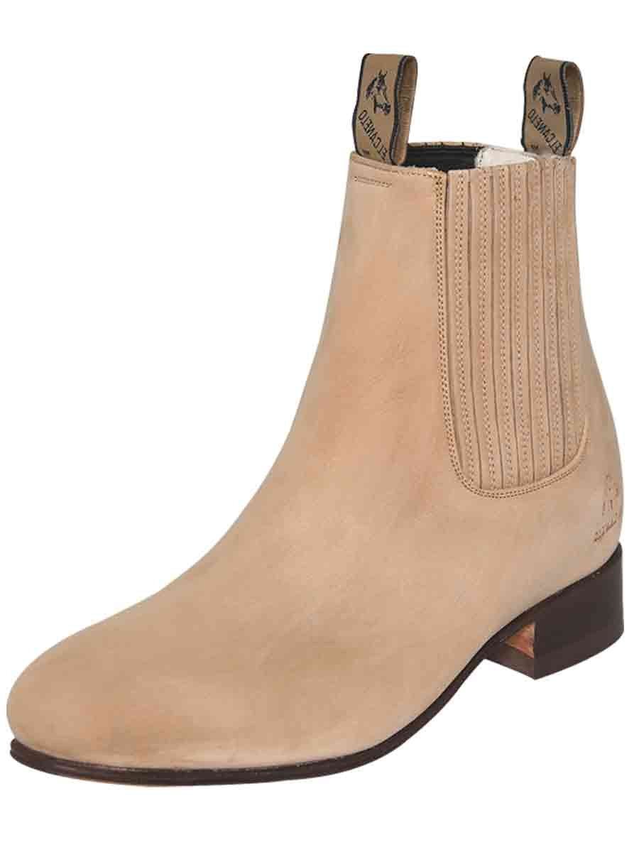 Botines Charros Clasicos Piel Nobuck Para Hombre 'El Canelo' ARENA-228* - BELLEZA'S - Botines Charros Clasicos Piel Nobuck Para Hombre 'El Canelo' *ARENA-228* - BELLEZA'S - Botines Para Hombres