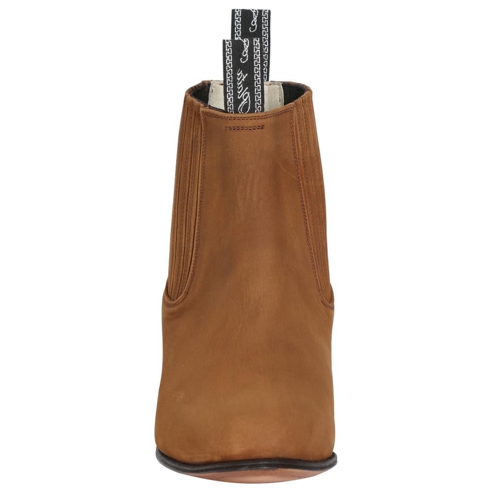 Botines Charros Clasicos Piel Nobuck Para Hombre 'El Canelo' TOPO-231* - BELLEZA'S - Botines Charros Clasicos Piel Nobuck Para Hombre 'El Canelo' *TOPO-231* - BELLEZA'S - Botines Para Hombres