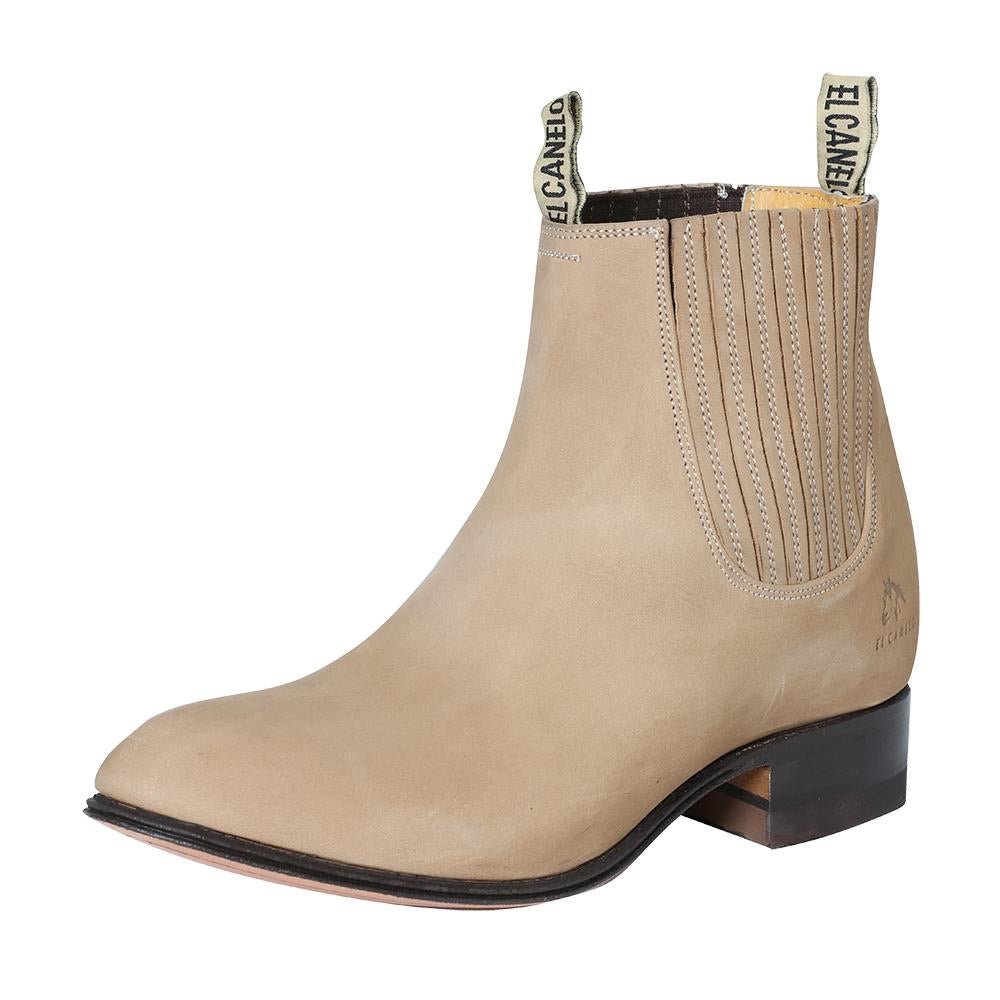 Botines Charros Clasicos Piel Nobuck Para Mujer/Joven 'El Canelo' *ARENA-41421* - BELLEZA'S - Botines Para Mujeres - 41421