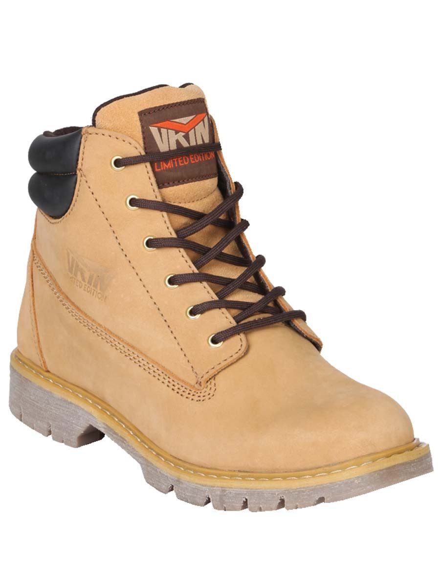 Botines de Trabajo S/C Piel Nobuck para Mujer/Joven 'Procliff Protection' MOSTAZA-91467 - BELLEZA'S - Botines Para Mujeres - 91467