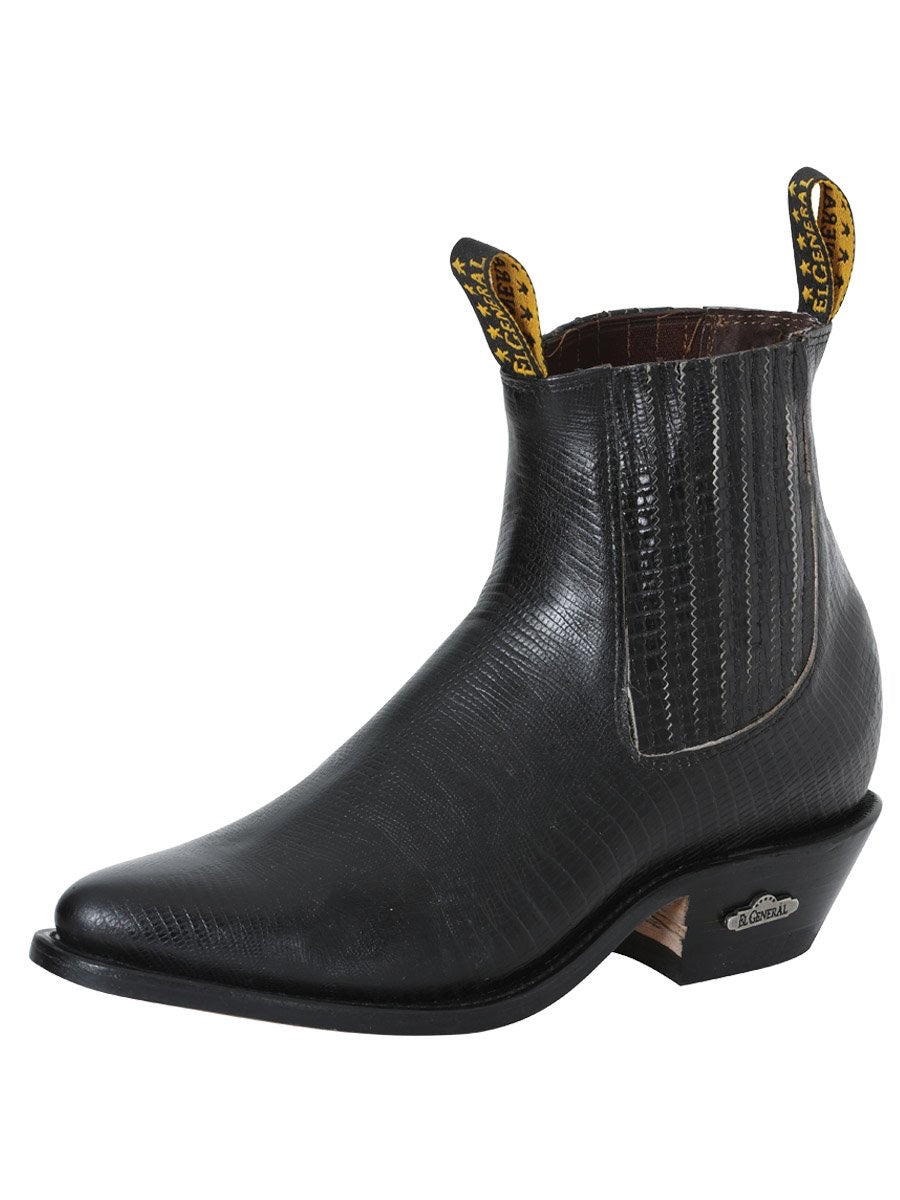 Botines Vaqueros de Lizard Imit para Hombre 'El General' *NEGRO-41496* - BELLEZA'S - Botines Vaqueros de Lizard Imit para Hombre 'El General' *NEGRO-41496* - BELLEZA'S - Botines Para Hombres