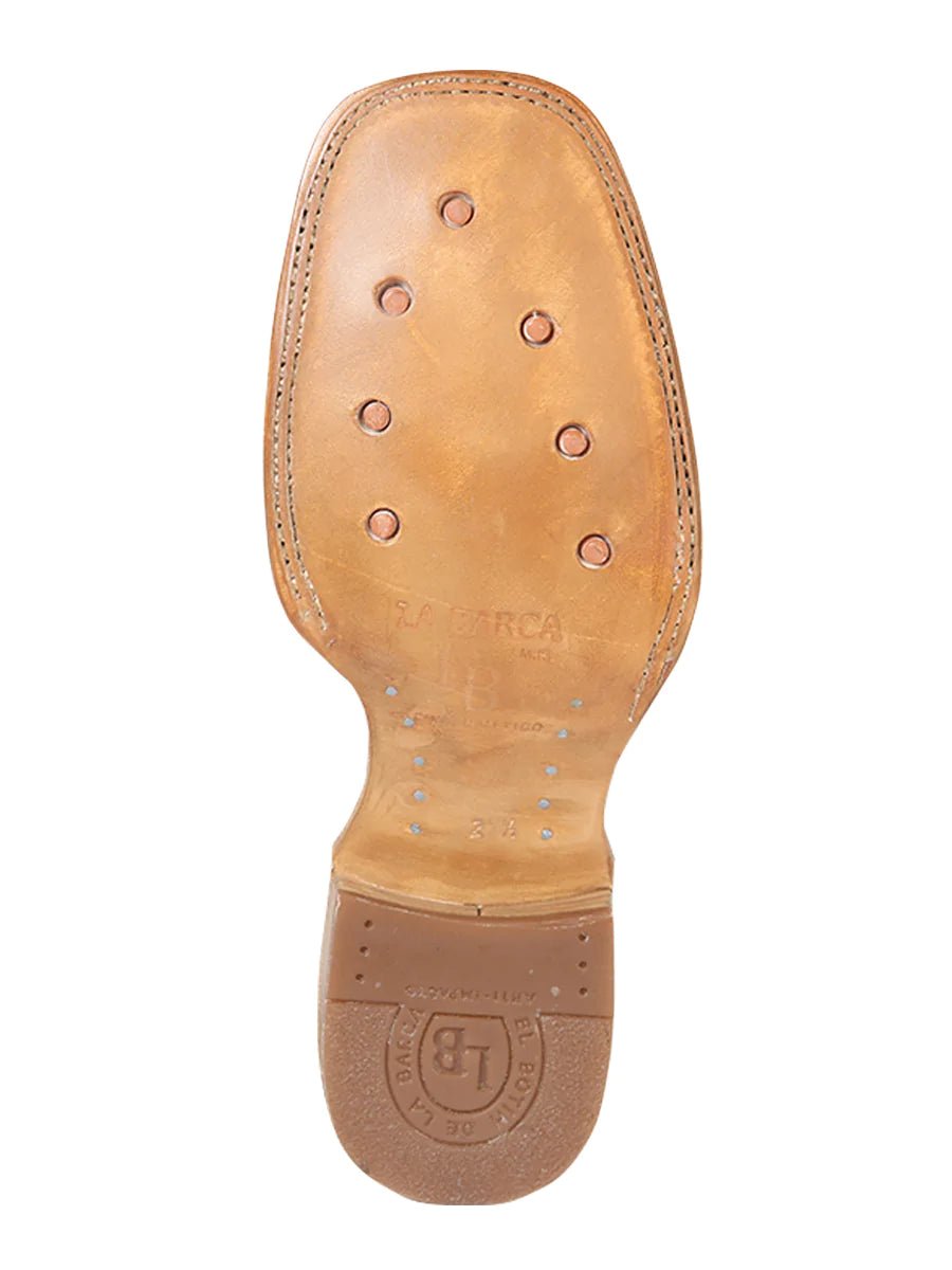 Botines Vaqueros Rodeo Charros Piel Nobuck para Hombre 'La Barca' CAOBA-126409* - BELLEZA'S - Botines Vaqueros Rodeo Charros Piel Nobuck para Hombre 'La Barca' CAOBA-126409* - Botines Para Hombres