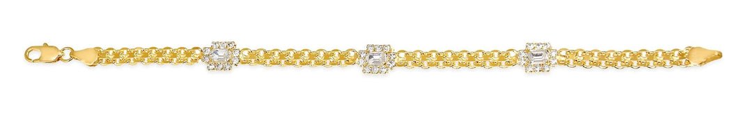 Bracelet 18K Gold Layered - BELLEZA'S - Bracelet 18K Gold Layered - BELLEZA'S - 71.0098/1-7.5