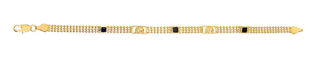 Bracelet 18K Gold Layered - BELLEZA'S - Bracelet 18K Gold Layered - BELLEZA'S - 71.0100/2-7.5